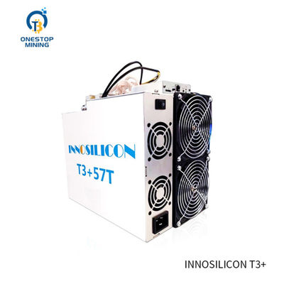 재고 있음 Innosilicon T3+57t BTC Asic Miner with psu 220v/110v