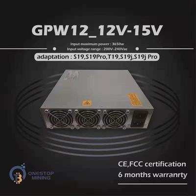 비트마인 S19 S19Pro S19J S19JPro S19A 시리즈를 위한 3650W 전원 공급기
